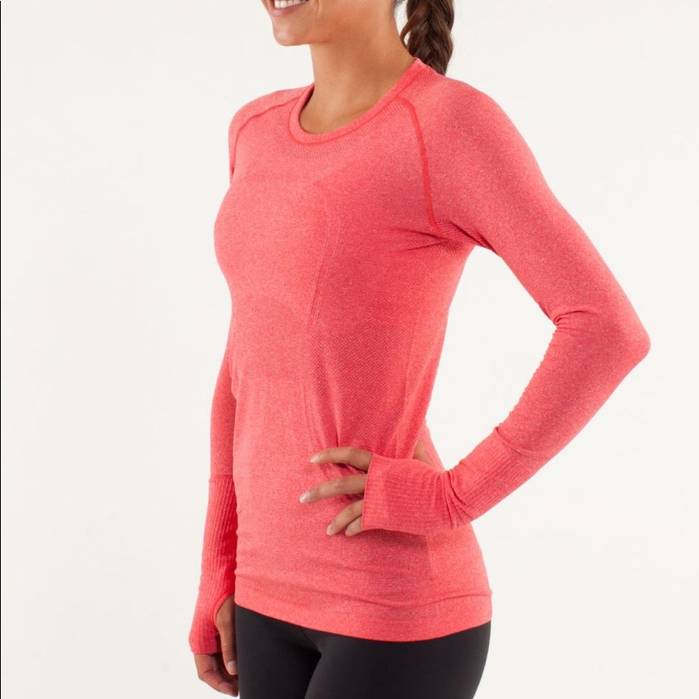 Lulu lemon pink long sleeve shirt